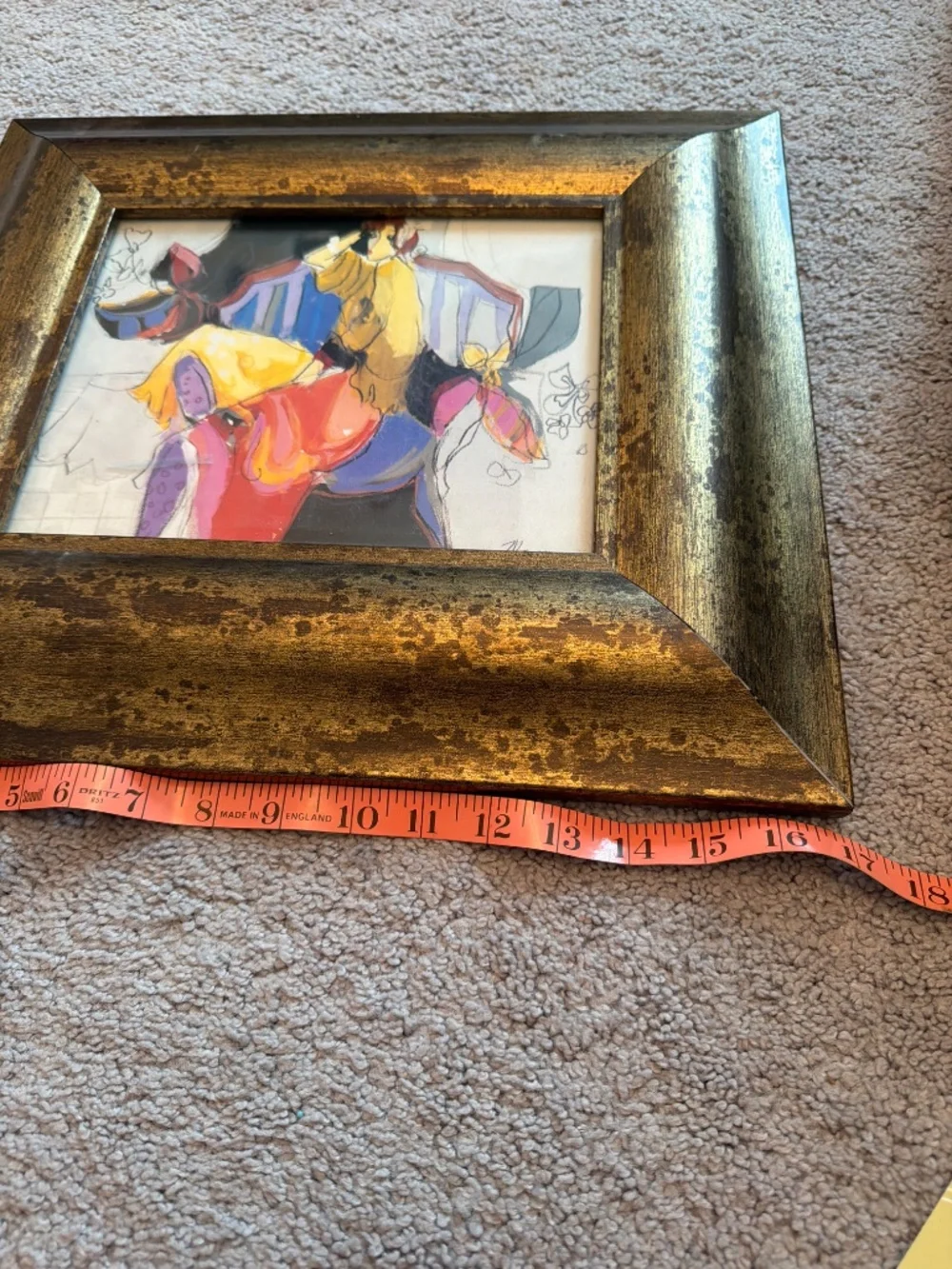 Isaac Maimon 14”x17” Framed Print With Large Gold Frame